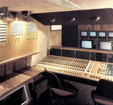 Norwegian Radio TV OB multi-track recording vehicle interior
